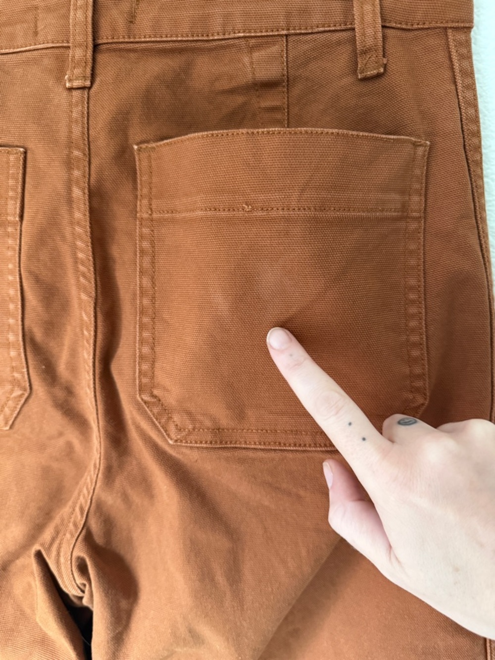 Madewell Emmett Wide Leg Cropped Pants - Rust / Orange - 28 - Picture 9 of 9
